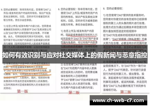 如何有效识别与应对社交媒体上的假新闻与恶意指控