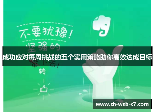 成功应对每周挑战的五个实用策略助你高效达成目标